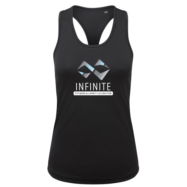 Infinite Fitness  - Women’s Recycled Performance Slim Racerback Vest Thumbnail